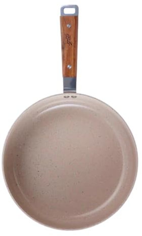 Neoflam Bien Bratpfanne mit Holzgriff, Induktions-kompatibles Kochgeschirr, Küchen-Essentielle Keramikbeschichtung, gesundes Kochen, Omelettpfanne, 24 cm, 24 cm