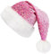 Weihnachtsmütze Mit Pailletten,glitzernde Weihnachtsmütze,Rosa Weihnachtsmütze Für Erwachsene,Weihnachtsmütze Aus Plüsch Mit , Pailletten-Nikolausmütze Für Weihnachten, Winter, Feiertagsbedarf