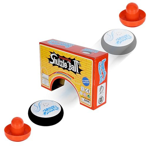 Hover Shell Strike-Spiel – Air-Hockey-Hover-Puck, elektrisch schwebendes Hockey mit 2 roten Air-Hockey-Schiebern, Air-Hockey-Brettspiel, Spielzeuggeschenk für Kinder und Erwachsene