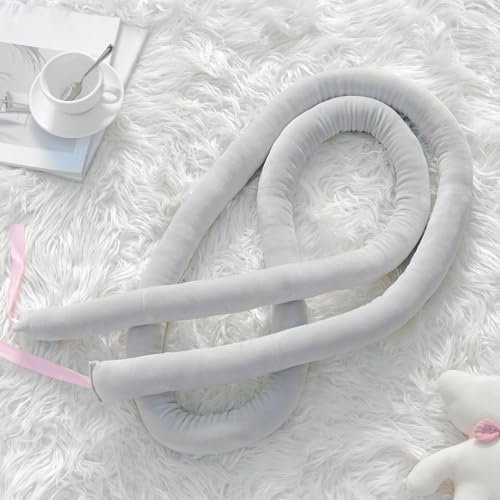 Multifunktionales Nestchen, Stillkissen, Nestchen geflochten, Bettschlange, DIY Knotenkissen, Nestchen-Sets, handgefertigt, weich und bequem, Bettumrandung, Knotenkissen (Grau, 3 m)