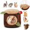 Norhogo Meerschweinchen Höhle Hängematte Kleintierbetten Versteck, Hamster Hängematte, Kleintierversteck Hamsterhaus, hängematte meerschweinchen, Hängematte für Zwerghasen, Chinchilla, Igel, Papagei