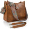 VIMUTI Handtasche Damen Mittelgroß Umhängetasche Crossbody Bag mit Breiter Gurt Schultertasche Hobo Bag veganem Leder Tasche 2 Schulterriemen Kartenschlitz Reisetasche