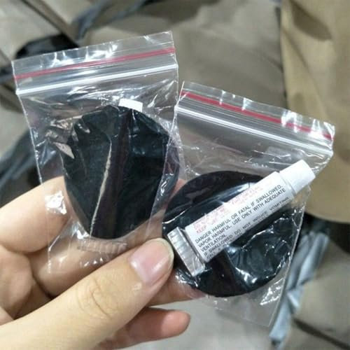 SpirWoRchlan 2 Sets Glues and Patches Repair Kit for Air Mattress PVC Inflating Air Bed Boat Sofa, Repair Patches for Down Jackets, Puffer Coats, Waterproof, Self-Adhesive Black