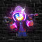 Gaming Neon Sign für Wand Deko,Anime Gamer LED Neon Schild für Hintergrund,Clown Wall Art Decor für Schlafzimmer Man Cave Gaming Room,Geschenk für Teenager Männer USB Powered（14.4*14）