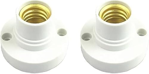 2Pcs E14 Mini Bulb Holder Plastic Light Beads Lamp Bases Student Experiment Lighting DIY Accessories Screw Type Bulb Socket