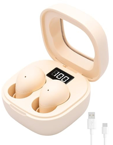 Sleep Earbuds Bluetooth 5.3 Invisible Wireless Earbuds Noise Cancelling Mic Mini Ear Buds Earphones for Side Sleep Wireless Ear Pods HiFi Stereo Sound for Travel Insomnia Relaxation with Charge Case