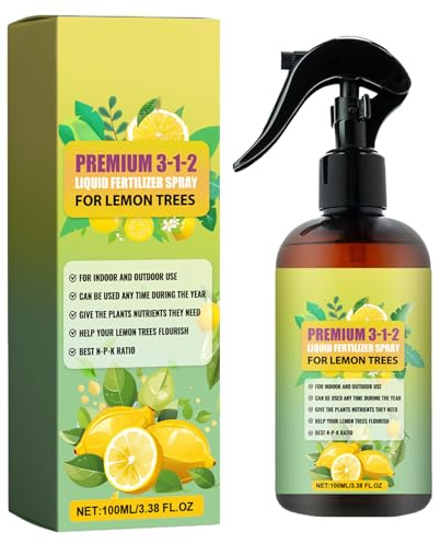 Liquid Fertilizer | Concentrated Growth Spray | Lemon Tree Fertiliizer Mist | Professional Plant Nutrient | Promotes Healthy Leaves & Root Growtth | Citrus Trree Care | Easy Sprray Application |