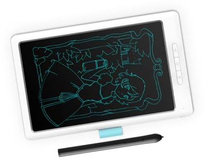 RASTKY Tablette Graphique Intelligente, Conception Compacte, 8192 Niveaux de sensibilité à la Pression, Tablette Pratique pour étudiants et Professionnels, Blanche (White)