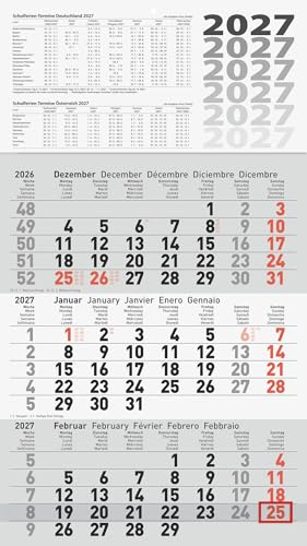 Glocken 3-Monatskalender 2027 | 30×52 cm