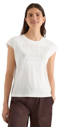 Damen T-Shirt mit Rundhals und Wording Artwork