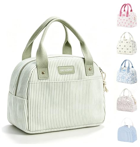 Lunch Bag for Women Lnsulated Cool Lunch Bag for Bento Insulated Lunch Box | Adults Kids Tote Bag Girls Small Packed Womens Ladies Cute Lunch Bag for Back to School Work Gifts for Women Her Preppy Stuff