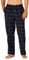 Amazon Essentials Herren Atmungsaktive Flanell-Pyjamahose (Erhältlich In Groß Und Schwer), Schwarz Blau Karomuster, L