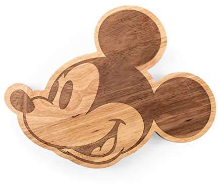 PICNIC TIME Disney Mickey Mouse 14 Serving Board, Charcuterie Board, Serving Tray, Cutting Board, (Parawood)