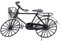 Puppenhaus Dekoration Zubehör 1:12 Puppenhaus Miniatur Metall Fahrrad mit Spinnrädern Puppenhaus DIY Dekoration Zubehör