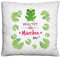 GRUSS & CO Plüschkissen Motiv Frosch | Zierkissen, 25 cm x 25 cm, 100% Polyester | Geschenk, Dekoartikel | 46171