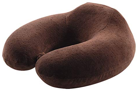 Reisekissen Nackenkissen - Weiches Memory Foam Baumwolle U-Förmiges Nackenhörnchen Nackenstützkissen für Erwachsene & Kinder-Flugzeug, Zug, Auto, Büro oder Camping Nicht aufblasbar