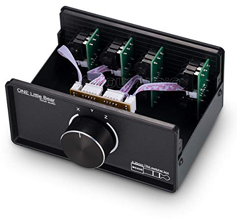 Douk Audio Mini 3-Way Tragbar Mono/Stereo 6.35mm TRS Audio-Umschalter Switcher Box Kopfhörer Splitter