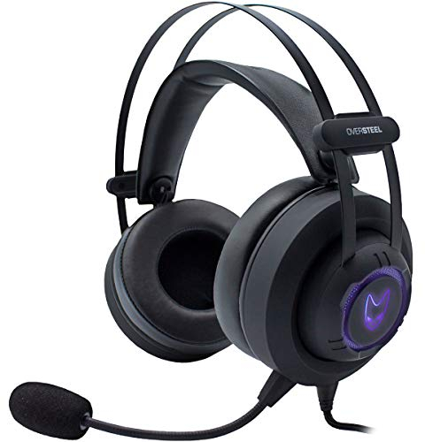 Oversteel MERCURY - Cuffie da gaming RGB con microfono, suono stereo