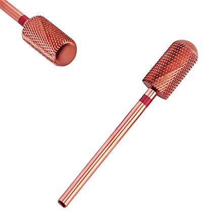 Corintian Nagelfräser Aufsatz Hartmetall Rundkopf Zylinder Bit Fein-Extra Grob für die Maniküre, Pediküre von Gelnägel, Acrylnägel Zubehör als Hornhaut-Fräser und Nagelhaut-Entferner (Fein)