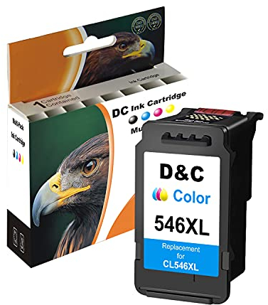 D&C CL-546XL Druckerpatronen Remanufactured für Canon 546 XL für Canon Pixma TS3150 MX495 MG2950 iP2850 MG3050 MG3051 MG2450 MG2550 MG2550S MG2555S (1x Farbe)