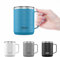 The Clean Hydration Company Coffee Cup Travel Mug Insulated - 12 Oz | Ceramic Lined Tumbler Cup with Lid | Reusable Office Mug | Double Wall Vacuum Eco-Friendly, BPA-Free (Aqua)