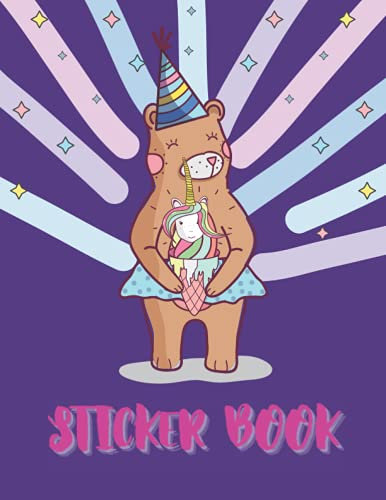 Sticker Book: Blank Sticker Book, Big Sticker Collection , 100 pages 8.5 x 11