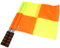 Hacbop Soccer Referee Flags with Carrying Bag Football Judge Linesman Sideline Fair Sports Match Flags Referee Equipment, Green & orange