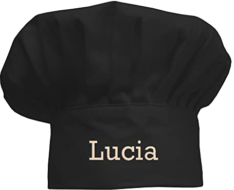 Amikado Toque de Chef Taille Enfant brodée - Ustensil de Cuisine à Personnaliser - Cadeau pour Enfant (Noir)