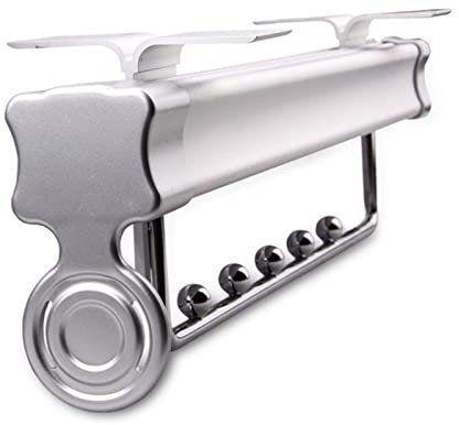 EEUK Porte Cintre Coulissant, Tige de Placard Extensible Porte-Manteaux à Tirette pour Organisateur de Rail Porte-Bagages ​Coulissant pour Penderie(Size:308mm/12in,Color:Argent)