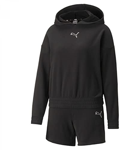 PUMA Damen Loungewear 17,8 cm Shorts Anzug Tr Trainingsanzug, Schwarz, XL