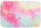 ConCus-T Regenbogen-Badematte, Regenbogen-Teppich für Mädchen, Schlafzimmer, Zottel, Kunstfell, bunt, flauschig, Regenbogen-Teppich, Batik-Matte für Badewanne, Wohnzimmer, 40 x 60 cm