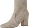 Amazon Essentials Stivali aderenti elasticizzati con tacco Donna, Grigio Tortora Micro Scamosciato, 35.5 EU