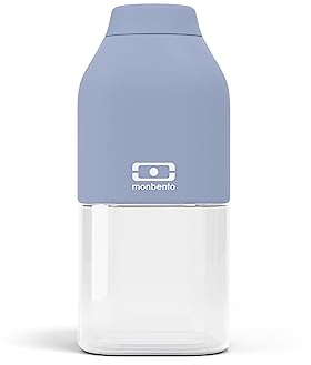 monbento - Bouteille Eau Réutilisable MB Positive S Bleu 330ml - Gourde Enfant - Idéale pour École, Sport, Pique-Nique - Sans Bpa - Zéro Déchet