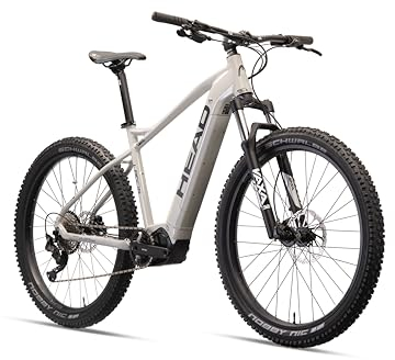 HEAD Unisex - Adult Lagos Spin Electric Mountain Bike, Light Grey/Grey, 46