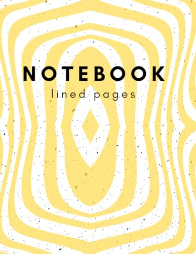 Lined Pages Yellow Notebook Easy to Write: Yellow Notebook with easy writing