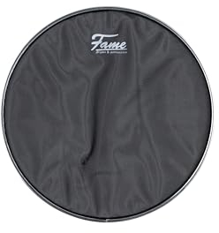 Fame FMHD12, 12 Mesh Head, Noiselezz Black, Double Ply, E-Drum Mesh Head, kompatibel mit E-Drum Sets