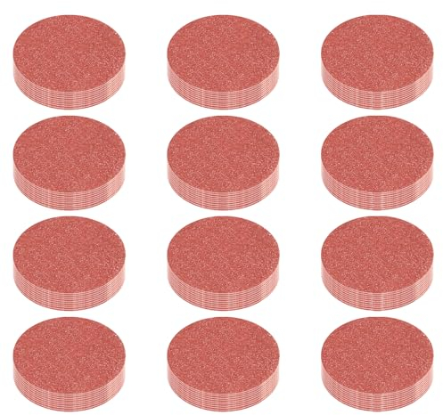 Senmai Tools 120 Stück Schleifpapier 50mm Schleifscheiben Rund Körnung 1000, Schleifpapier Klett 2 Zoll Schleifpads Geeignet für Elektrowerkzeuge Holzmöbellackierung Automobil