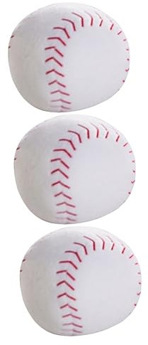 Toyvian 3 STK Quietschendes Ballspielzeug Haustier Plüschball Tierische Plüsch-kauspielzeuge Zähne Quietschendes Spielzeug Weicher Fußball Puppe Plüschkugel Weiß Kleiner Junge Basketball