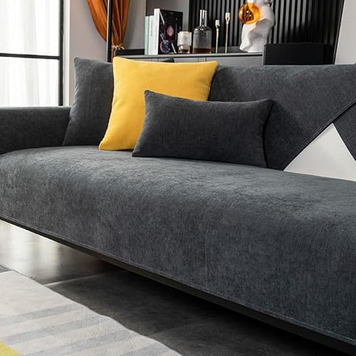 YWQJL Sofabezug 1 2 3 4 Sitzer Sofaschoner rutschfest Couchbezug L Form Waschbarer Dekor Perim Sofa Decken Sofaschutz Katze Hund Decke Doppelseitiger Gesteppter(C-1,110x180cm)