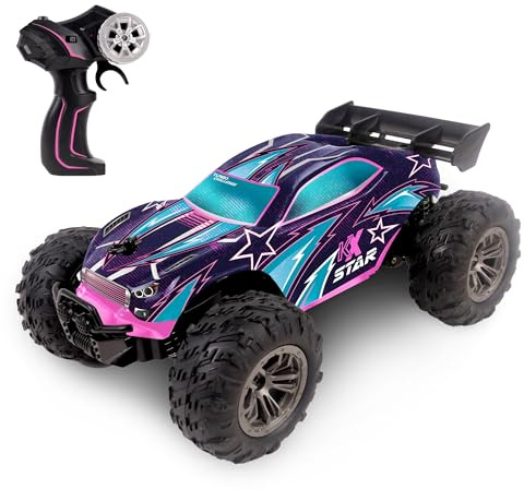 TURBO CHALLENGE - KX-Star - Rennen - 093720 - Ferngesteuertes Auto - Blau - 1/24 - Ready to Run - Wiederaufladbarer Akku und Batterien inklusive - Kunststoff - Ab 5 Jahren