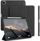 GKABXY Hülle für iPad Pro 12,9 Zoll 6./5./4. Generation (2022/2021/2020) mit Pencil-Halter [Unterstützt Aufladen/Paaren des iPad 2. Pencil], Weiche TPU-Rückseite, Auto Sleep/Wake, Schwarz