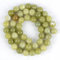 YRJKU Natural Round Tiger Eye Amazonite Lava Turquoises Agates Jaspers Garnet Spacer Loose Stone Beads for Jewelry Making DIY Bracelet-Chinese Jade-6mm 59 to 61pcs