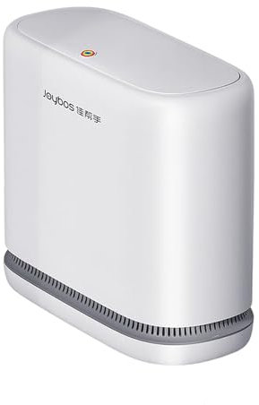 JOYBOS Cubo de basura grande con ajuste a presión Blanco 12,5L