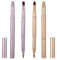 Qianyu 4 Stück Doppelendiger Einziehbare Lippen Makeup-Pinsel Tragbare Reise Lippenpinsel Mini Lipgloss Applikator für Damen Mädchen Lippenkonturen Make-up Werkzeug Lippenbürste Applikator Concealer