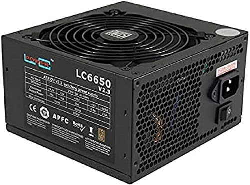 LC-Power LC6650 V2.3 unité d'alimentation d'énergie 650 W 20+4 pin ATX ATX Noir
