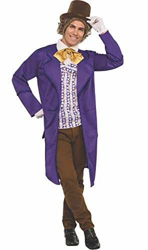 Rubie's Willy Wonka & the Chocolate Factory Deluxe Willy Wonka Kostüm für Erwachsene, Größe XL