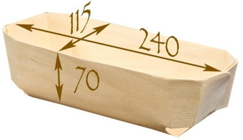 FaisTonGateau - Barquette de cuisson en bois - 100 Pani-moule Archiduc.