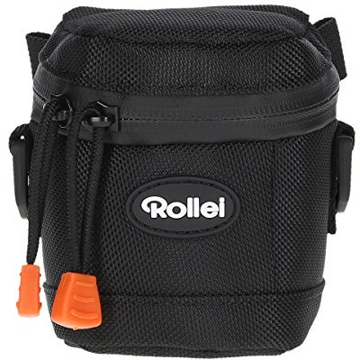 Rollei Fotoliner Objektivtasche S - hochwertiger und gepolsterter Objektivköcher für optimalen Schutz vor Staub und anderen Verschmutzungen, inkl. Tragegurt - Größe: 8 x 8x 10 cm