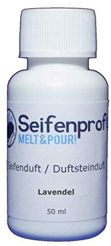 Seifenprofis 50 ml Seifenduft (Lavendel) Duftöl zur Seifenherstellung 100% vegan biologisch Badebomben Kerzenduft Raumduft Seifengießen