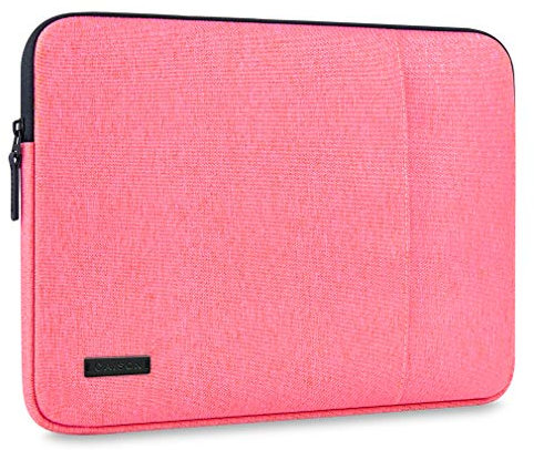 CAISON 13 inch Laptop Sleeve Ultrabook Silm Case Soft Lining Waterproof Shockproof Protective Bag for MacBook Air 13, DELL XPS 13, 13.3 inch Lenovo HP ASUS Acer Samsung Microsoft Surface, Pink
